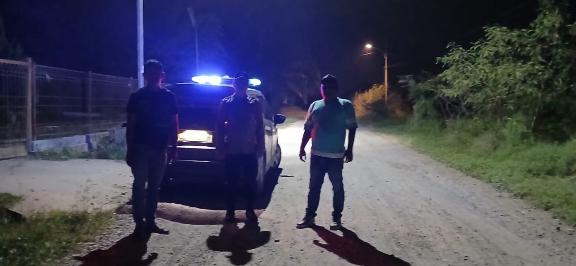 Patroli Malam Polsek Medang Deras Antisipasi Gangguan Kamtibmas