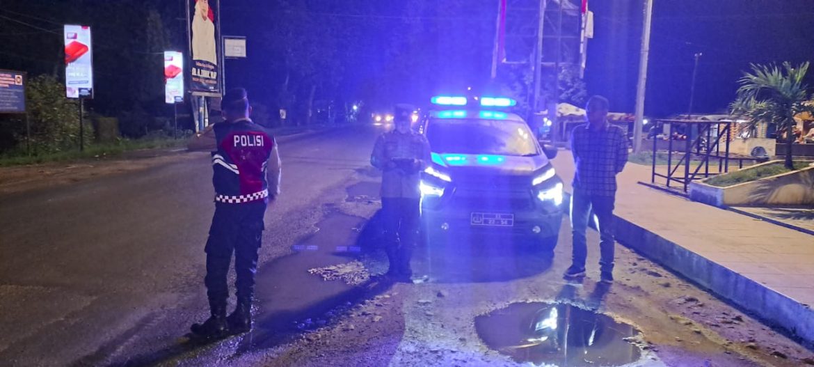 Antisipasi Gangguan Kamtibmas, Polsek Labuhan Ruku Patroli Malam