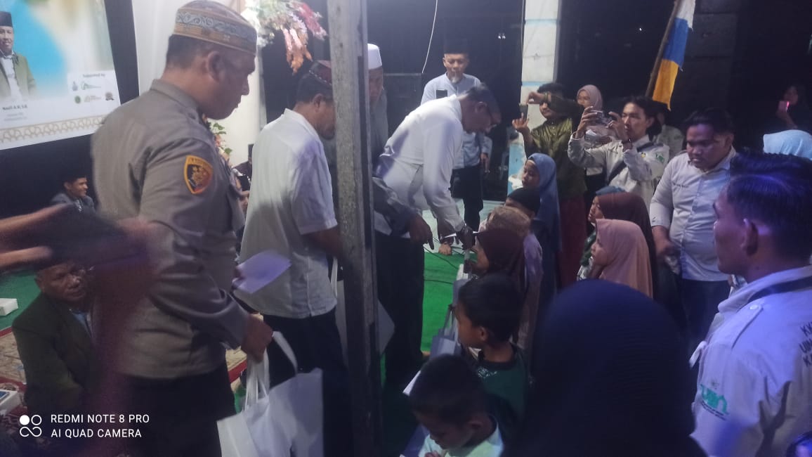 Polsek Labuhan Ruku Hadiri Tabligh Akbar dan Santunan Anak Yatim