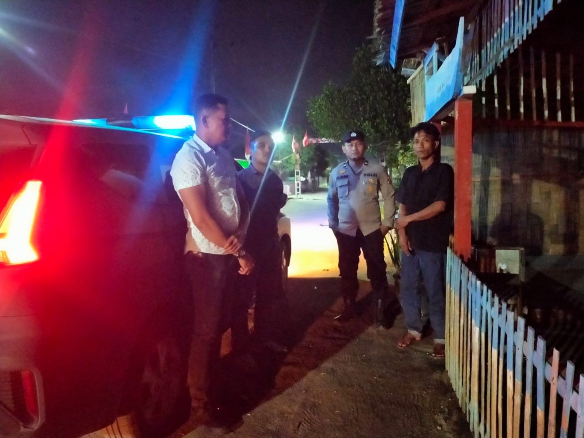 Patroli Malam Polsek Indrapura Antisipasi Gangguan Kamtibmas