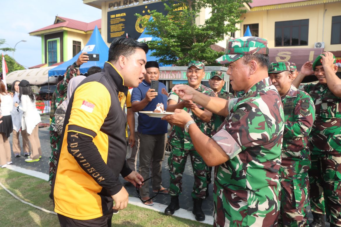 Polres Batu Bara Apel dan Olahraga Bersama Sambut Pilkada Damai 2024