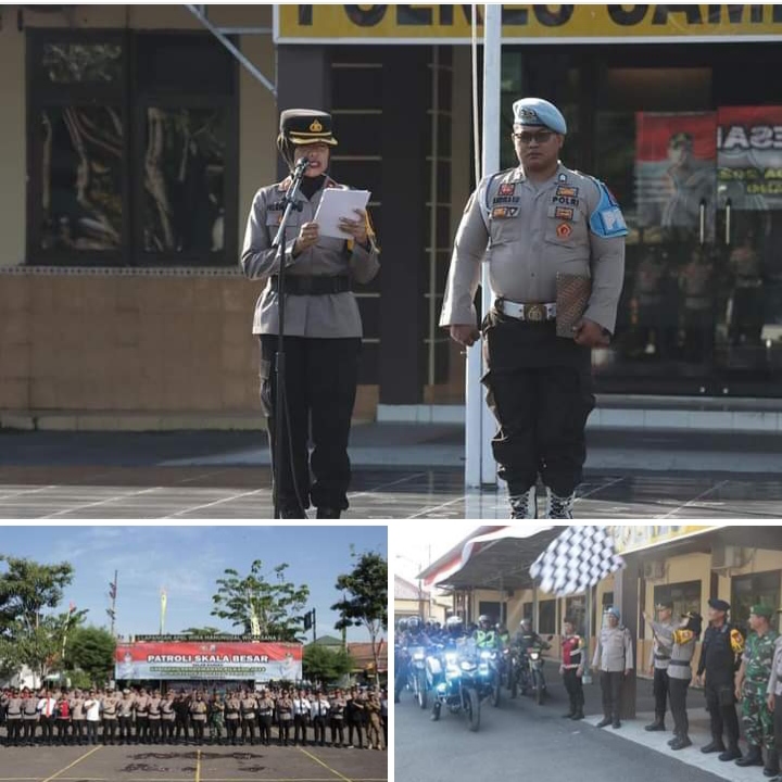 Polres Sampang Gelar Patroli Skala Besar Demi Terciptanya Kamtibmas Jelang Pilkada 2024