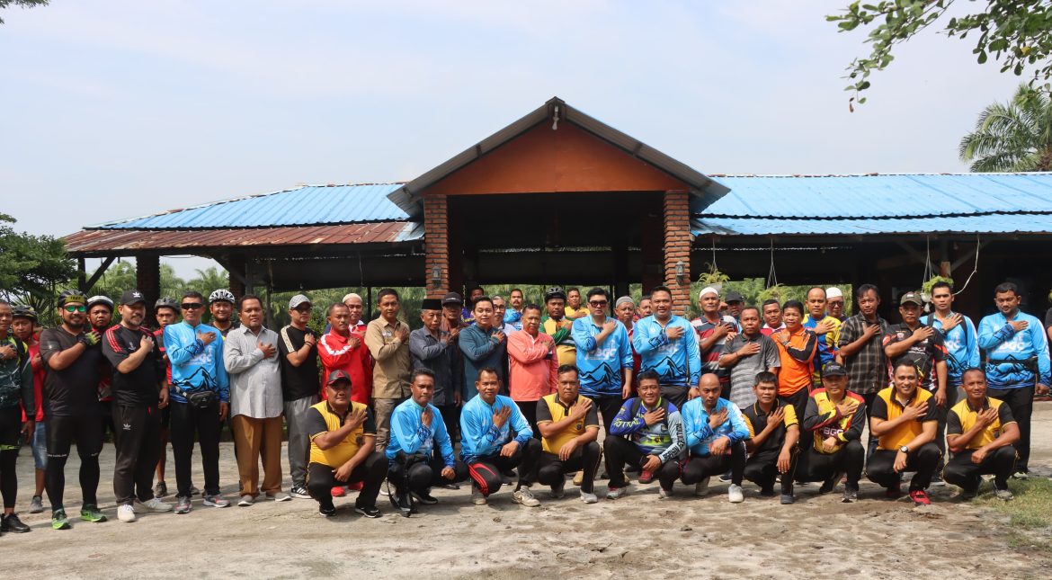 Kapolres Batu Bara Bersama Personil Gowes Kamtibmas