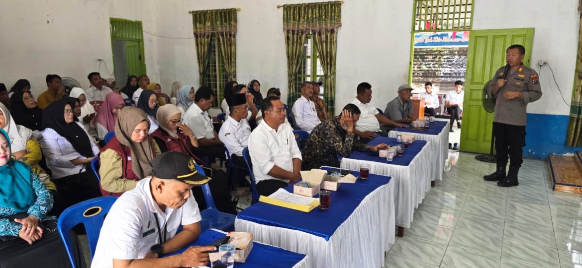 Kapolsek Lima Puluh AKP Tukkar L. Simamora, S.H, M.H Hadiri Rakorpem Kecamatan Datuk Lima Puluh