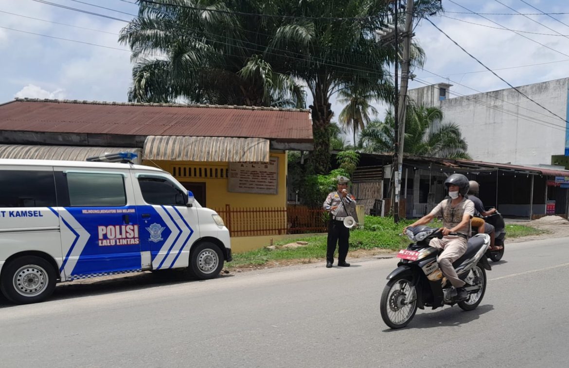 Sat Lantas Polres Tebing Tinggi Penling dan Sosialisasikan Tertib Lalulintas