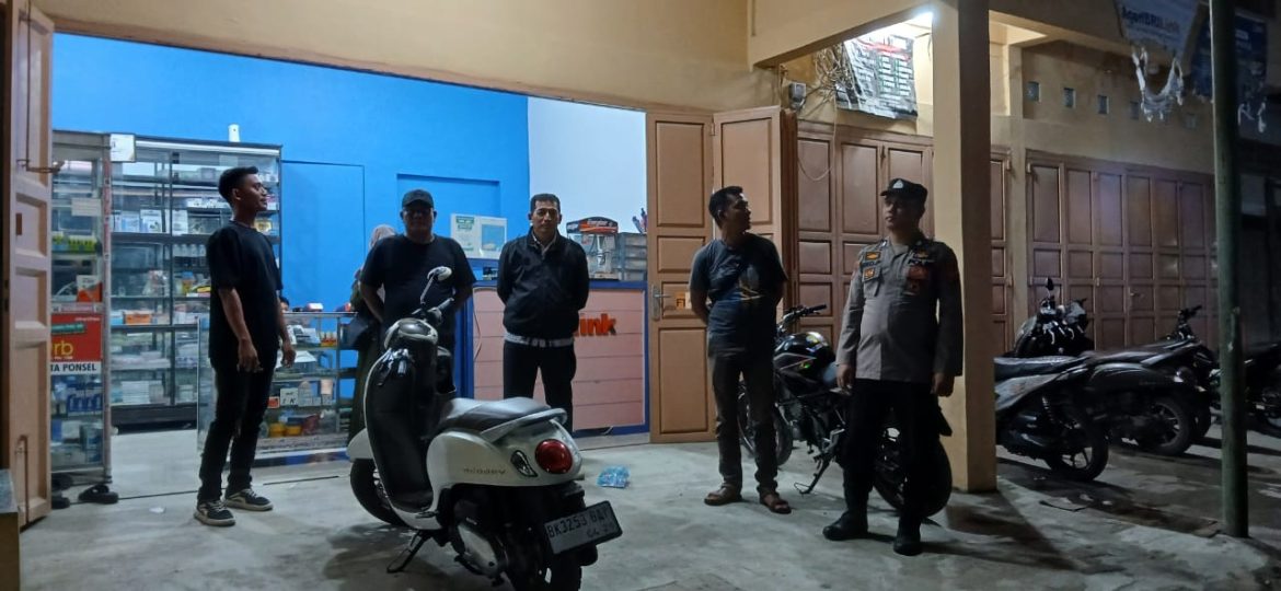 Patroli Malam Polsek Medang Deras Antisipasi Geng Motor dan Balap Liar