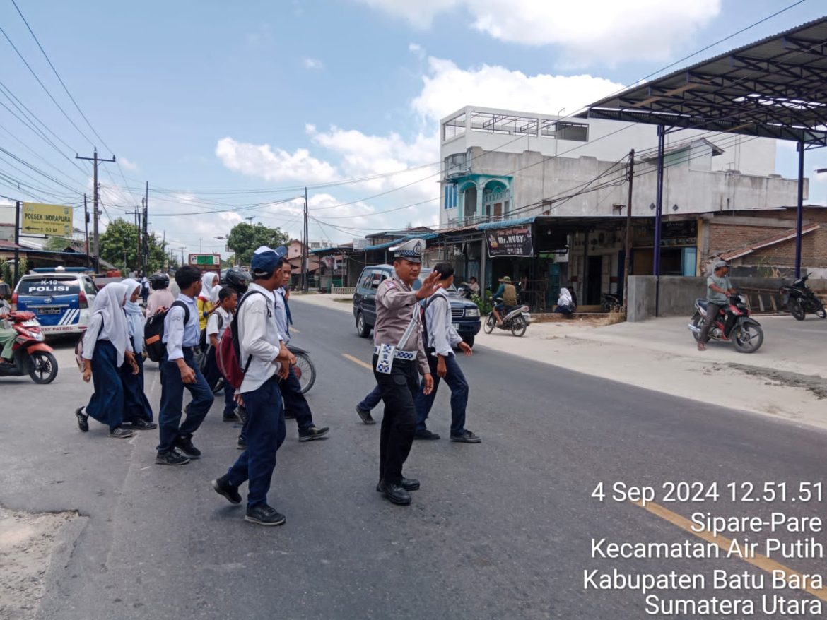 Kasat Lantas Polres Batu Bara Iptu Andi Krismanto, S.H, M.H Pimpin Giat Gatur Lalin