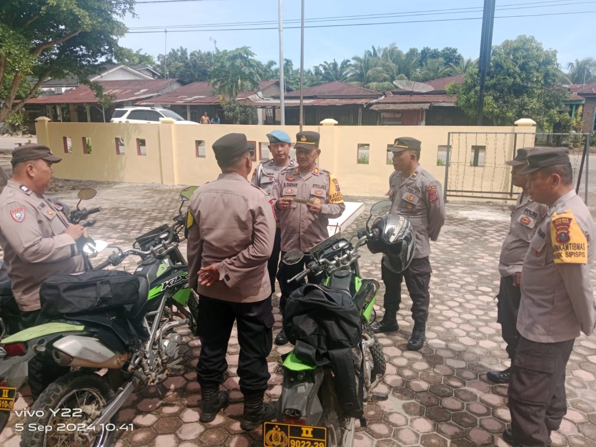 Kasat Binmas Polres Tebing Tinggi Supervisi Bhabinkamtibmas di Polsek Sipispis