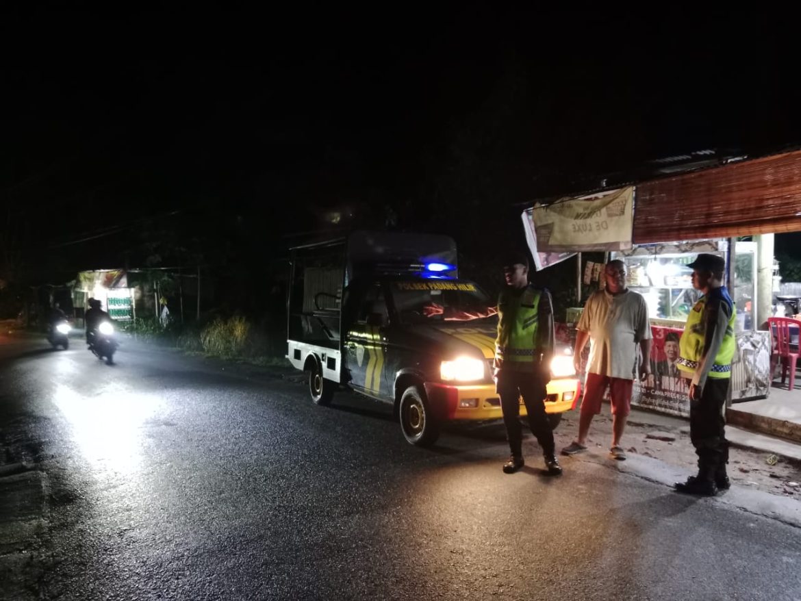 Polsek Padang Hilir Laksanakan Patroli Bersinggungan di Wilayah Hukumnya