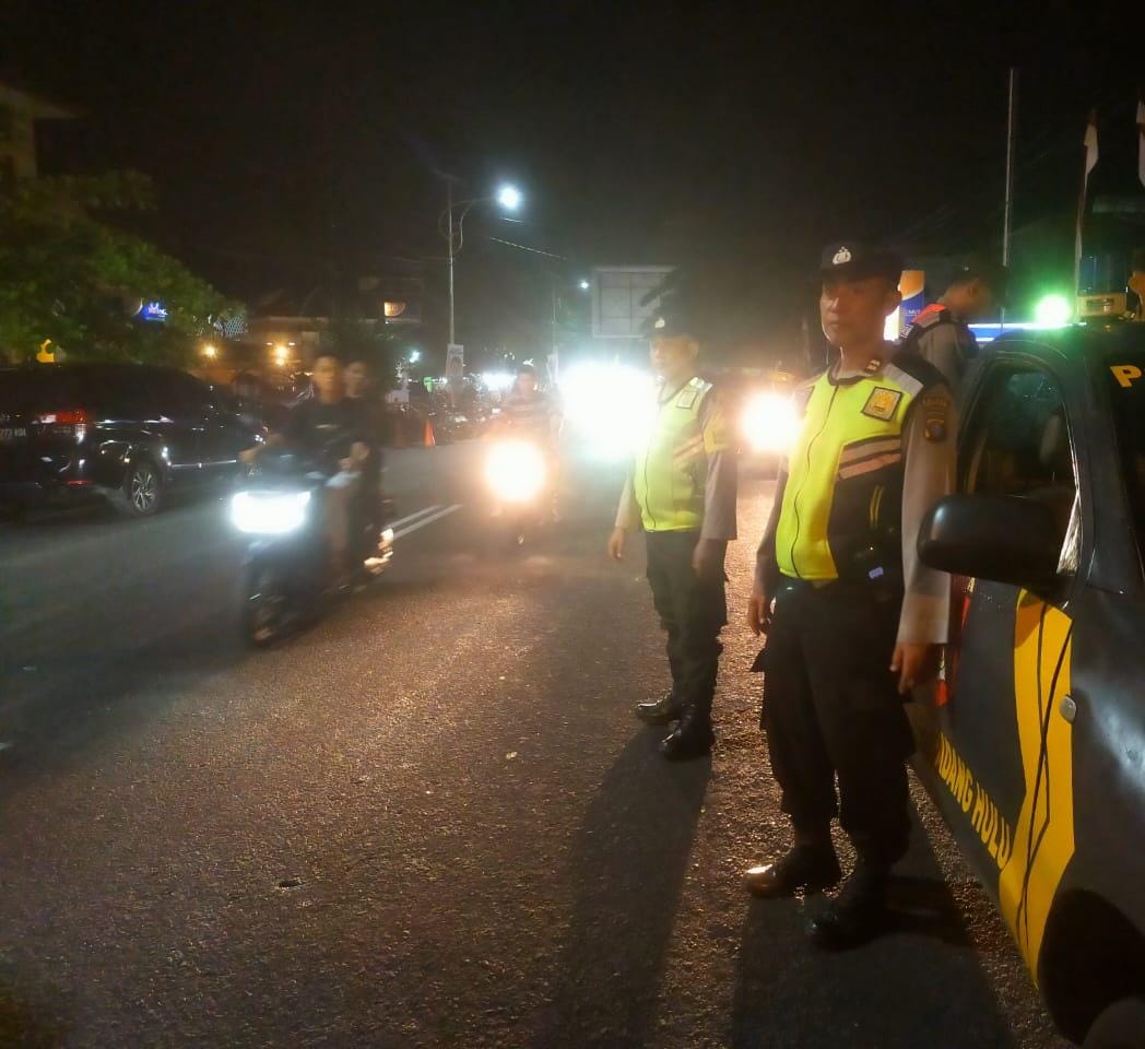 Polsek Padang Hulu Gelar Patroli Blue Light Antisipasi Geng Motor