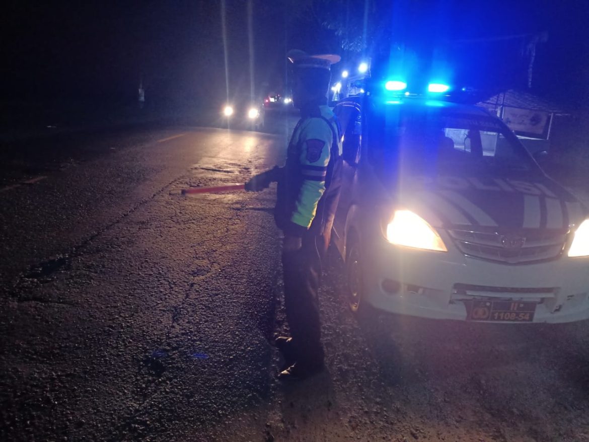 Sat Lantas Polres Batu Bara Patroli Blue Light Disejumlah Lokasi