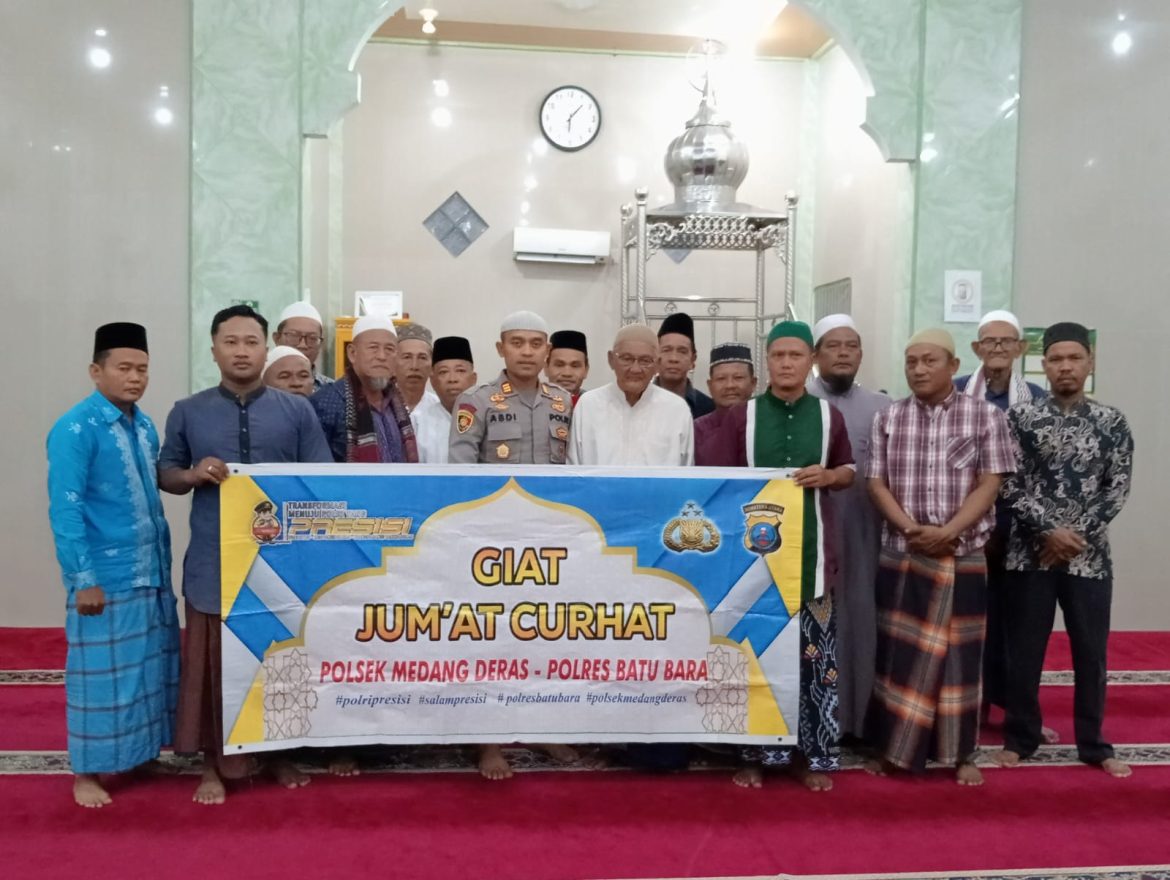 Kapolsek Medang Deras AKP Abdi Tansar, S.H, M.H Cooling System Bersama Jamaah Jelang Pilkada