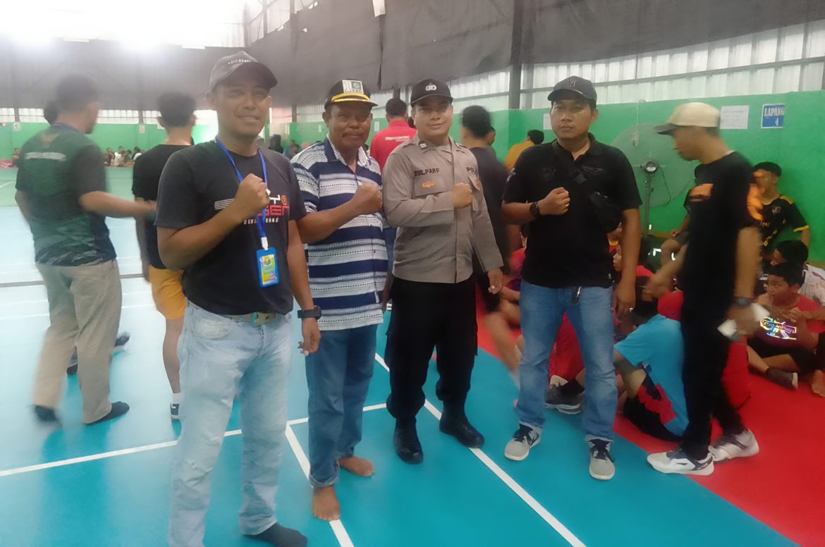 Polres Sergai Pengamanan Turnamen Bulu Tangkis Bupati Cup 2024