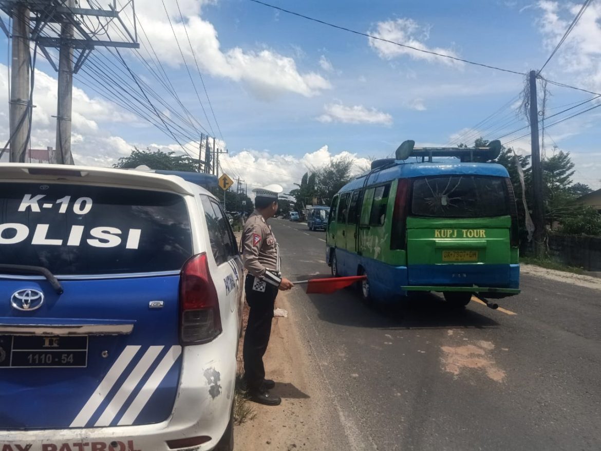 Sat Lantas Polres Batu Bara Patroli Antisipasi Kemacetan