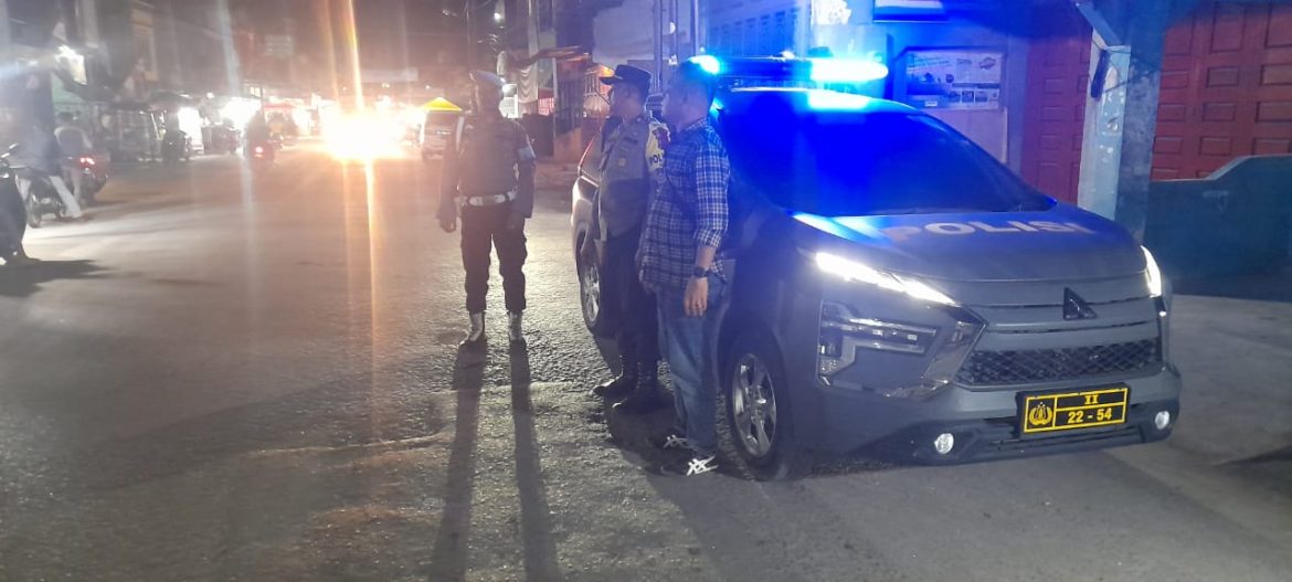 Personil Polsek Labuhan Ruku Patroli Antisipasi Geng Motor dan Tauran