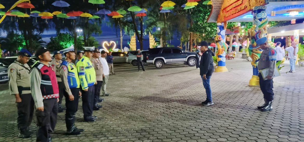 Polres Sergai Pengamanan Perayaan Malam Cap Go Meh di Pantai Cermin