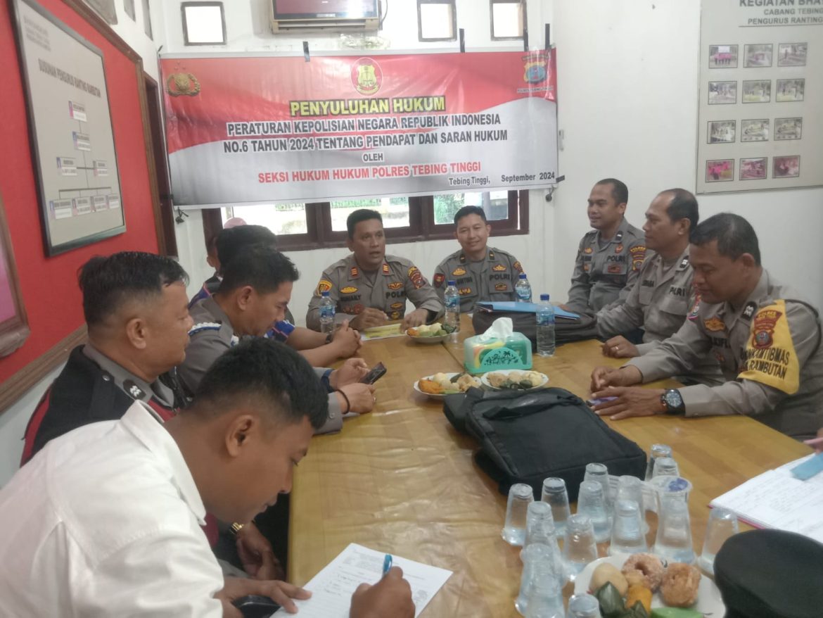 Kapolsek Rambutan AKP Suhaily A. Hasibuan, S.H, M.H, Pimpin Penyuluhan Hukum Peraturan Kepolisian RI