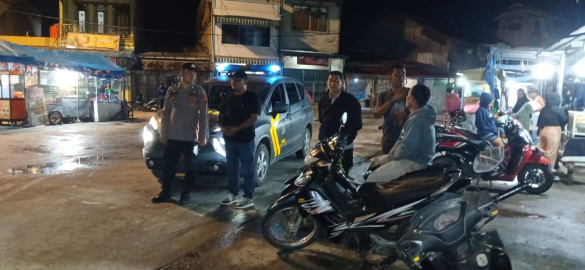 Personil Polsek Medang Deras Patroli Antisipasi Balap Liar dan Geng Motor