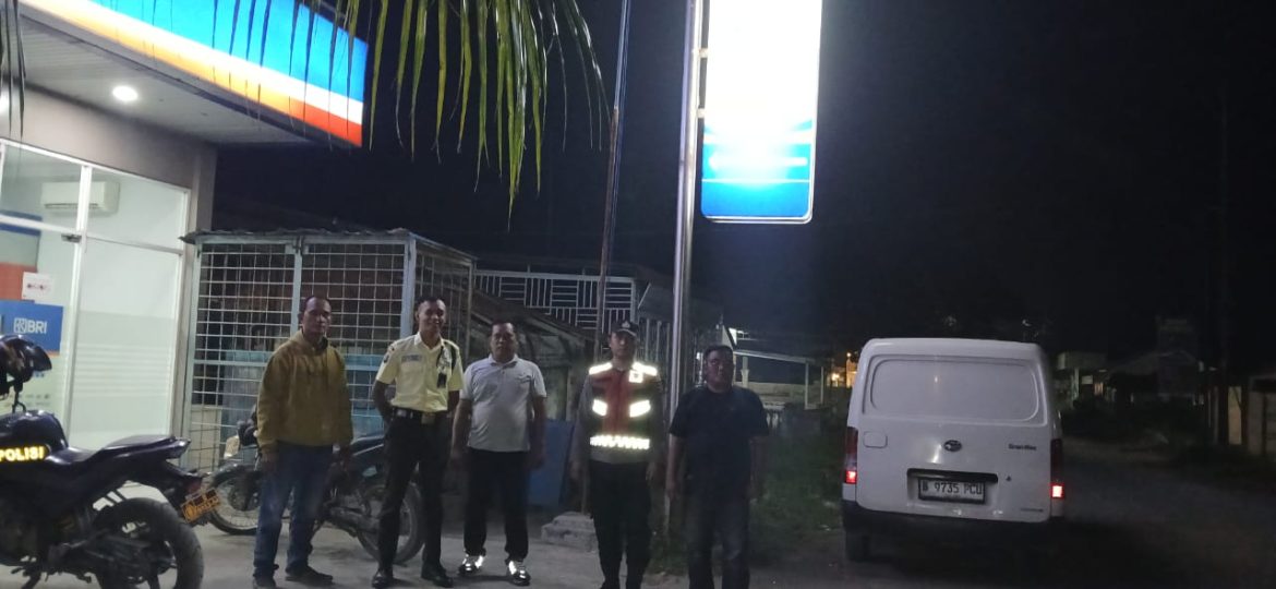 Polsek Medang Deras Patroli Antisipasi Kejahatan Jalanan