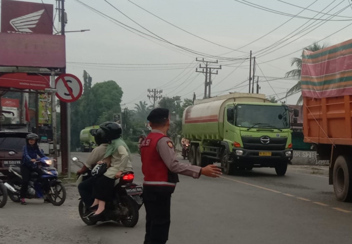 Sat Samapta Polres Batu Bara Strong Point Pagi Dibeberapa Lokasi