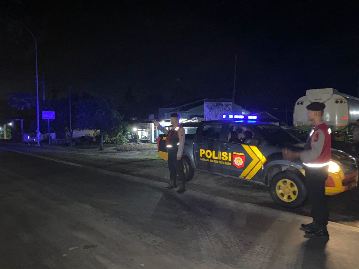 Sat Samapta Polres Batu Bara Patroli Kota Presisi Blue Light