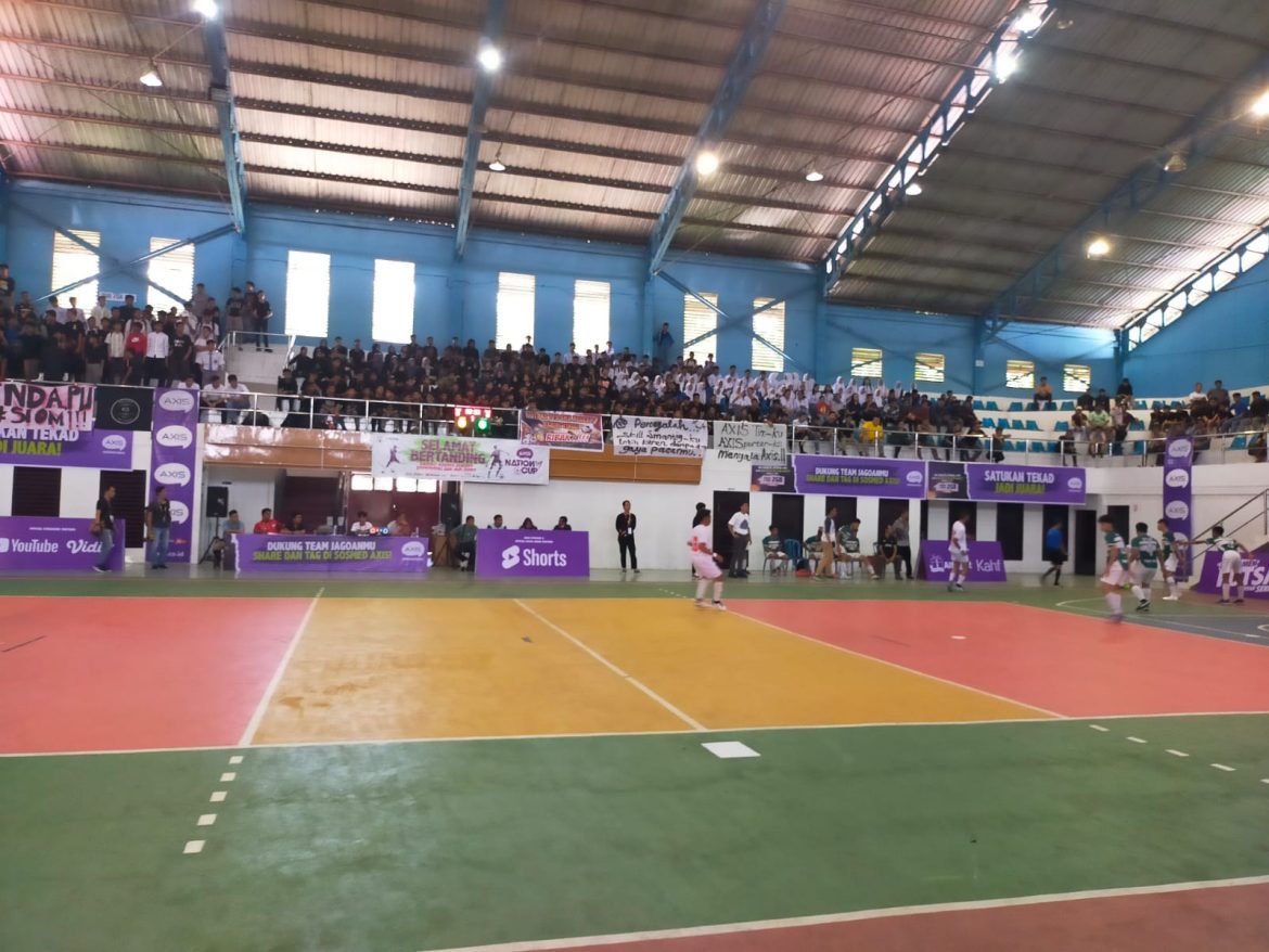 Polres Tebing Tinggi Pengamanan Turnamen Futsal Axis Nation Cup 2024 Antar Pelajar