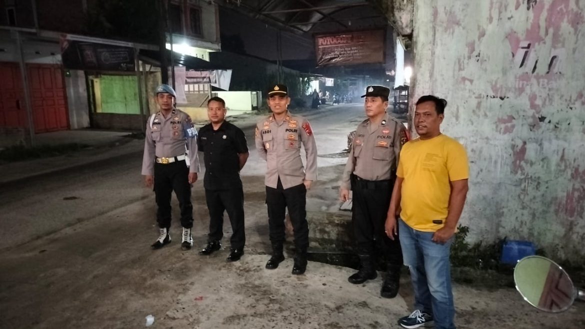 Kapolsek Medang Deras AKP Abdi Tansar, S.H, M.H Gelar Patroli Kejahatan Jalanan