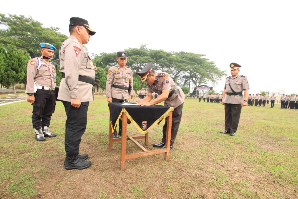 Kapolres Sergai Pimpin Upacara Serah Terima Jabatan Wakapolres