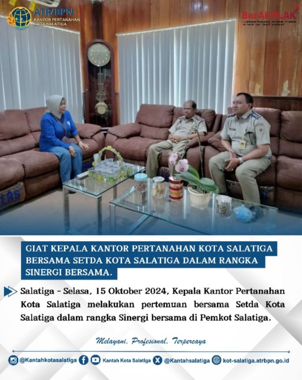 Sinergi Pertanahan di Pemkot Salatiga