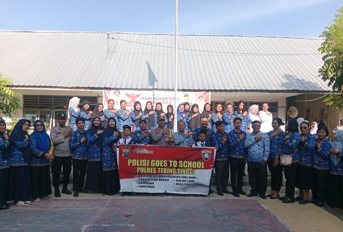 Polres Tebing Tinggi Police Goes To School dan Sosialisasi Kamtibmas di SMP Negeri 3