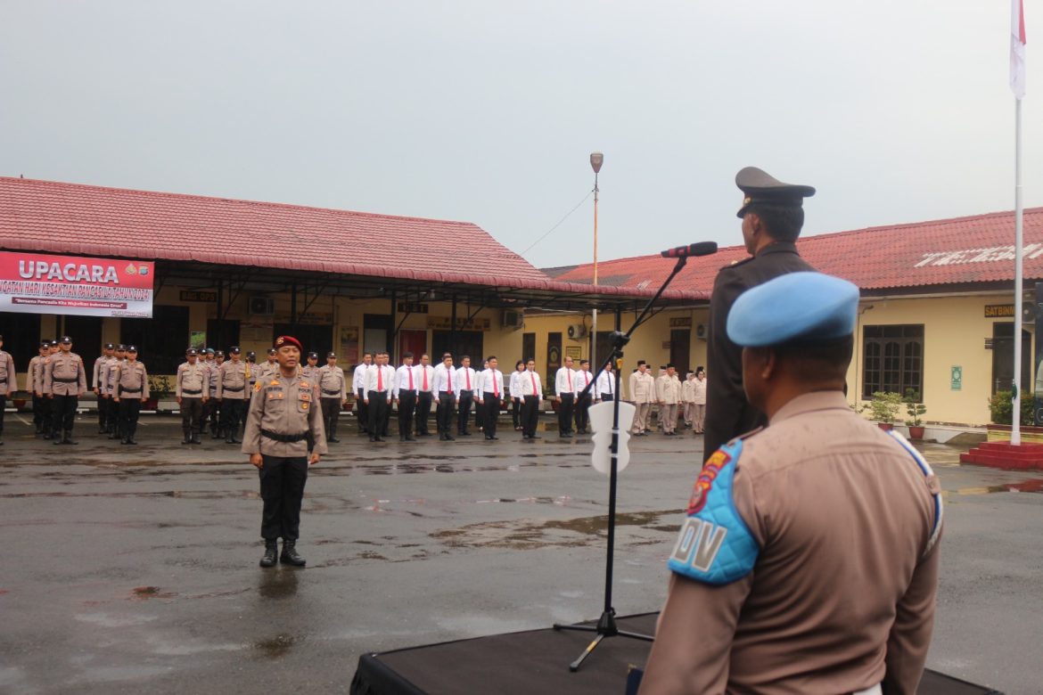 Wakapolres Tebing Tinggi Pimpin Upacara Hari Kesaktian Pancasila