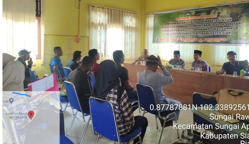 Tim KJFD Sosiologi Universitas Riau, Kuatkan Kapasitas Masyarakat Desa Sekitar Taman Nasional Zamrud