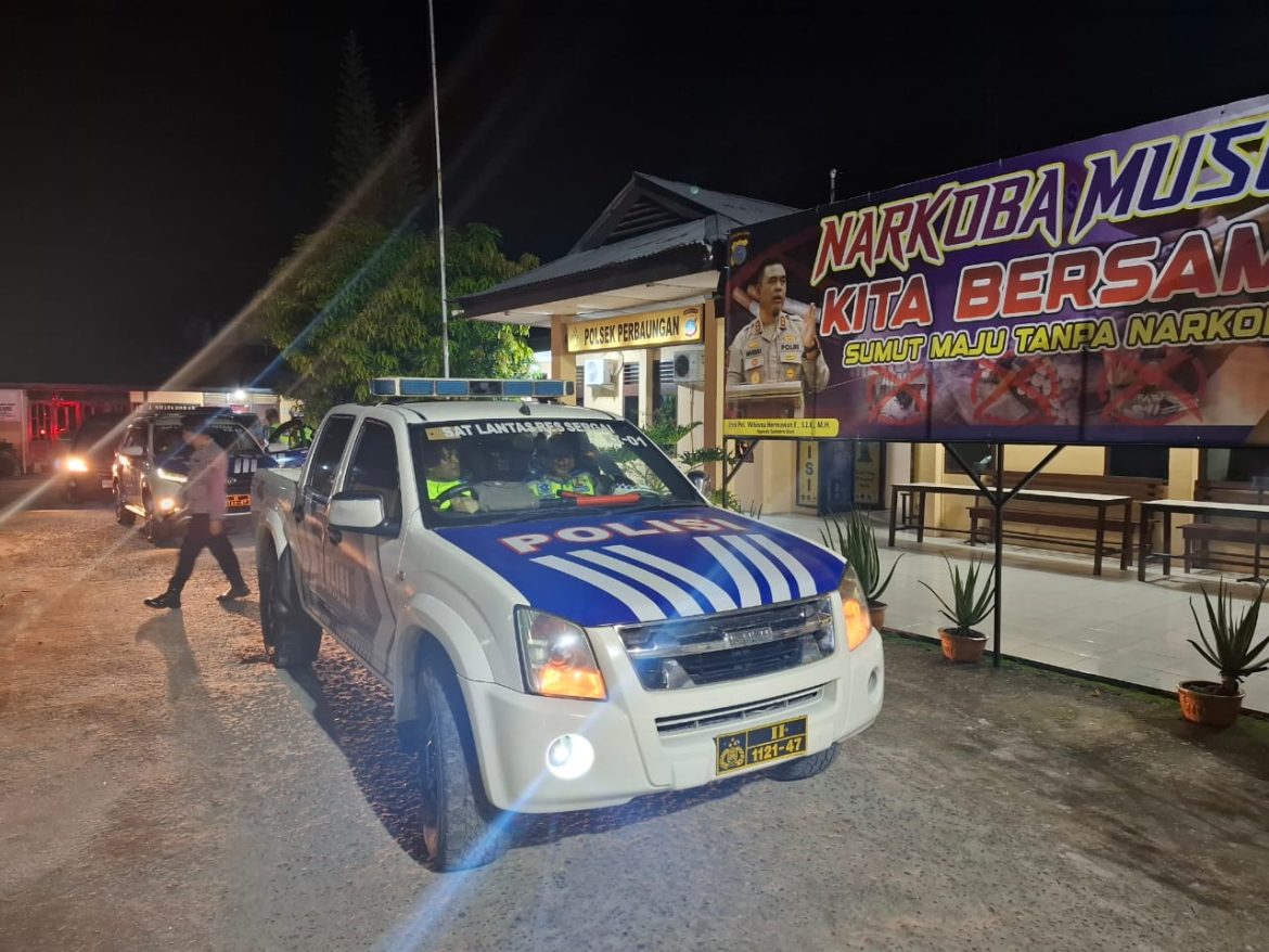 Polres Sergai Gelar Patroli Geng Motor dan Kejahatan Jalanan