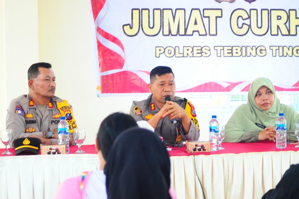 Jumat Curhat, Kapolres Tebing Tinggi Ajak Warga Jaga Keamanan dan Cegah Narkoba