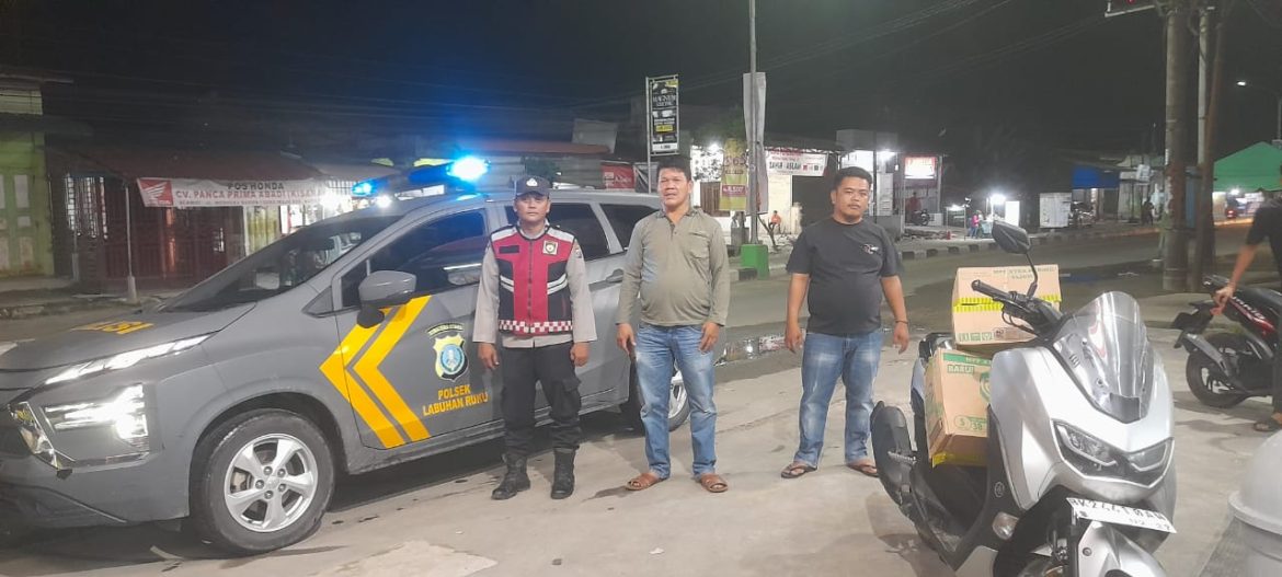 Berantas Geng Motor dan Begal, Polsek Labuhan Ruku Patroli Susuri Jalanan