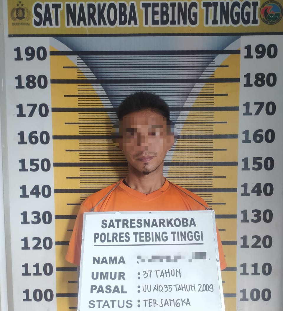 Resahkan Masyarakat, Sat Narkoba Polres Tebing Tinggi Tangkap Pengedar Sabu