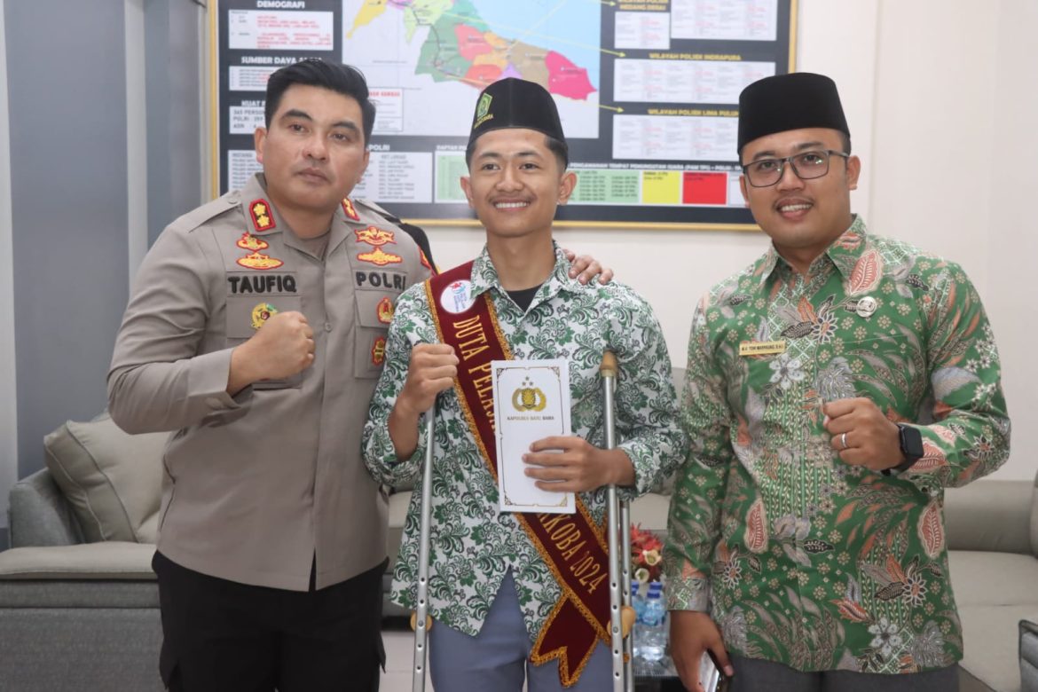 Kapolres Batu Bara Apresiasi Dimas Ardiansyah, Siswa MAN Duta Pelajar Anti Narkoba Sumut