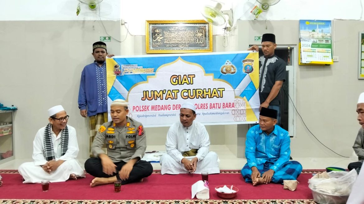 Kapolsek Medang Deras AKP Abdi Tansar, S.H, M.H Gelar Cooling System dan Jumat Curhat