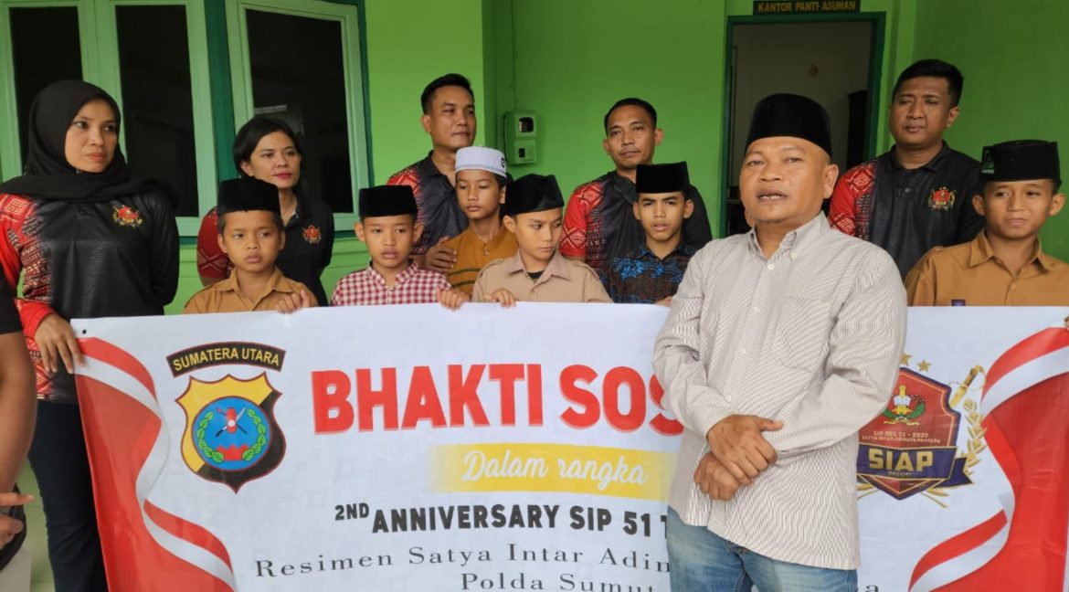 Wujud Syukur dan Kepedulian, Perwira SIP Angkatan 51 SIAP Polda Sumut Gelar Bakti Sosial