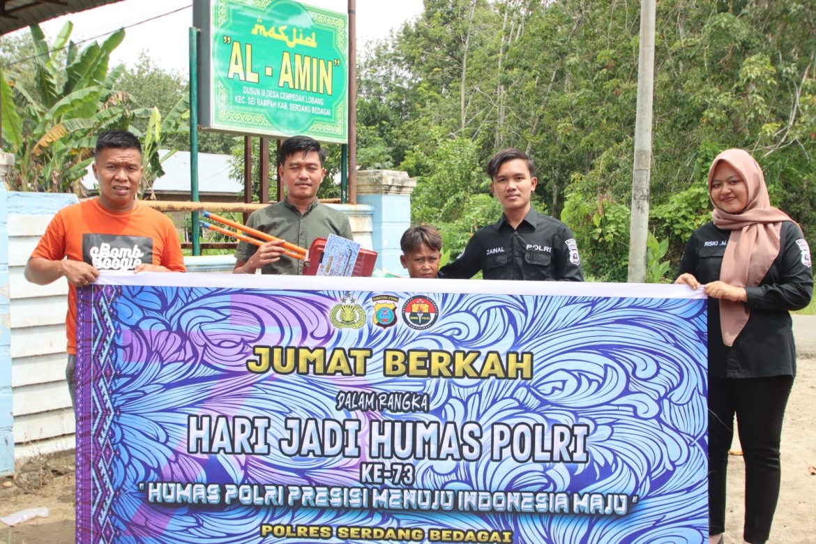 HUT Humas Polri Ke-73, Polres Sergai Gelar Jumat Berkah