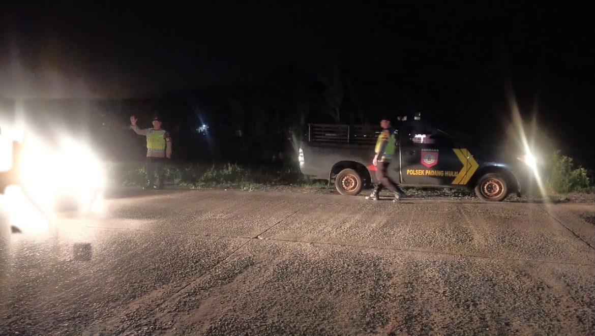 Polsek Padang Hulu Patroli Blue Light Antisipasi Geng Motor dan Kejahatan Jalanan