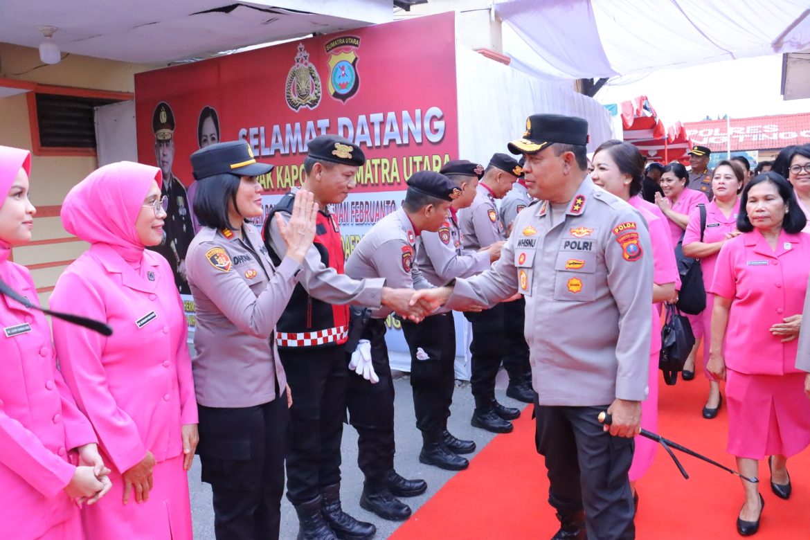 Kapolres Tebing Tinggi Sambut Kunjungan Kapolda Sumut