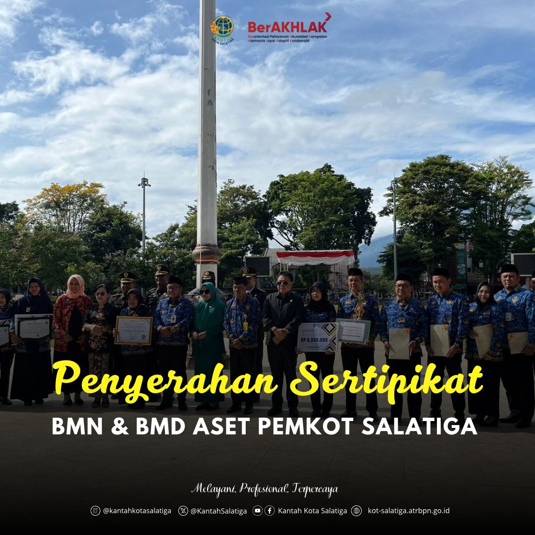 Penyerahan Sertipikat BMD kepada OPD Kota Salatiga