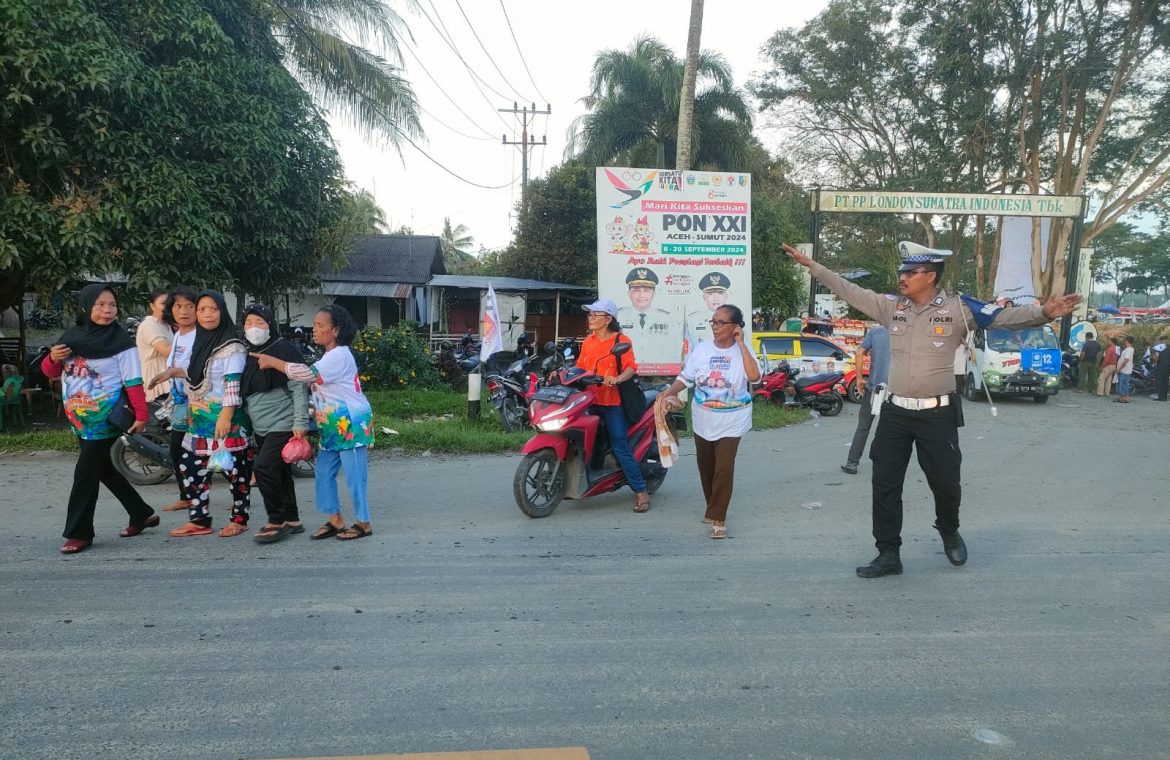 Sat Lantas Polres Batu Bara Gatur Lalin Tertib Berlalulintas