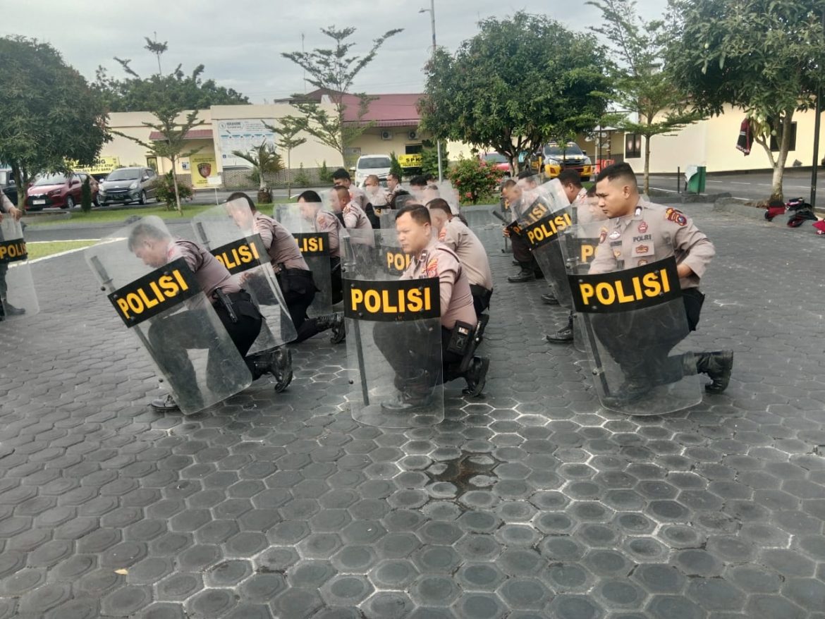 Kasat Samapta Polres Batu Bara Gelar Latihan Rutin Dalmas