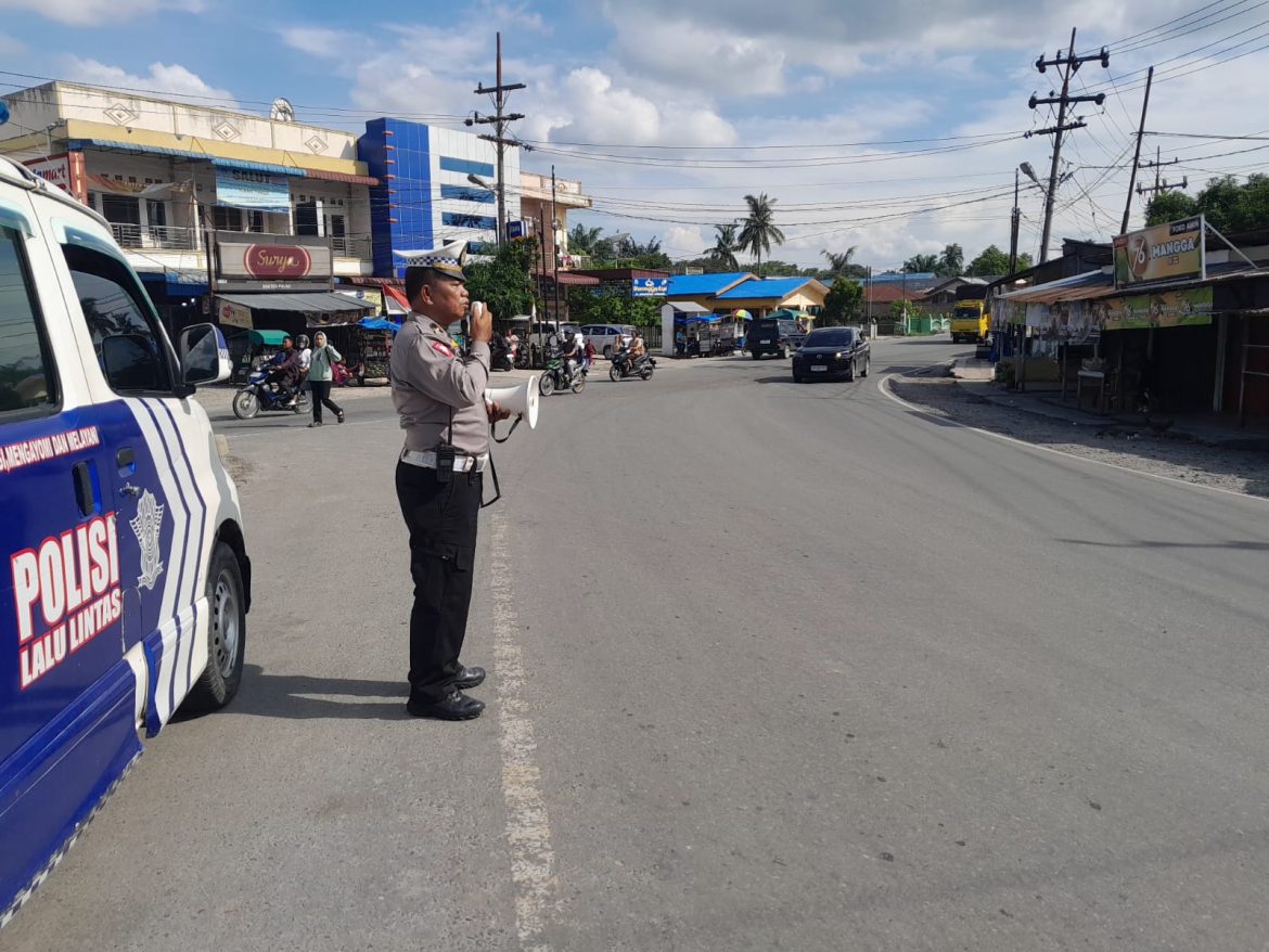 Sat Lantas Polres Tebing Tinggi Himbau Masyarakat Tertib Berlalulintas