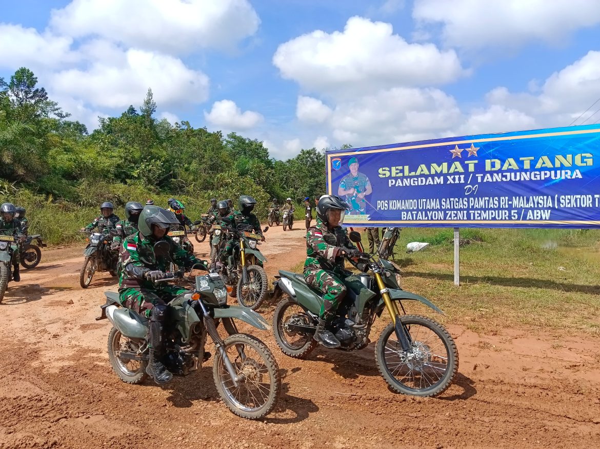 Rangkaian Kunker Pangdam XII/Tpr ke KOUT Satgas Pamtas RI-Malaysia Yonzipur 5/ABW