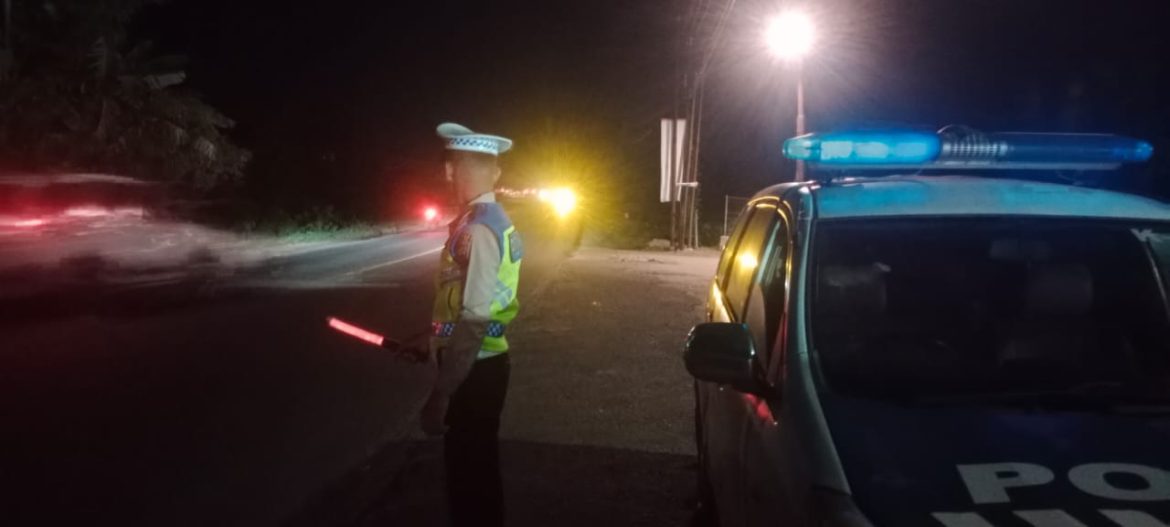 Sat Lantas Polres Batu Bara Patroli Blue Light Disejumlah Lokasi