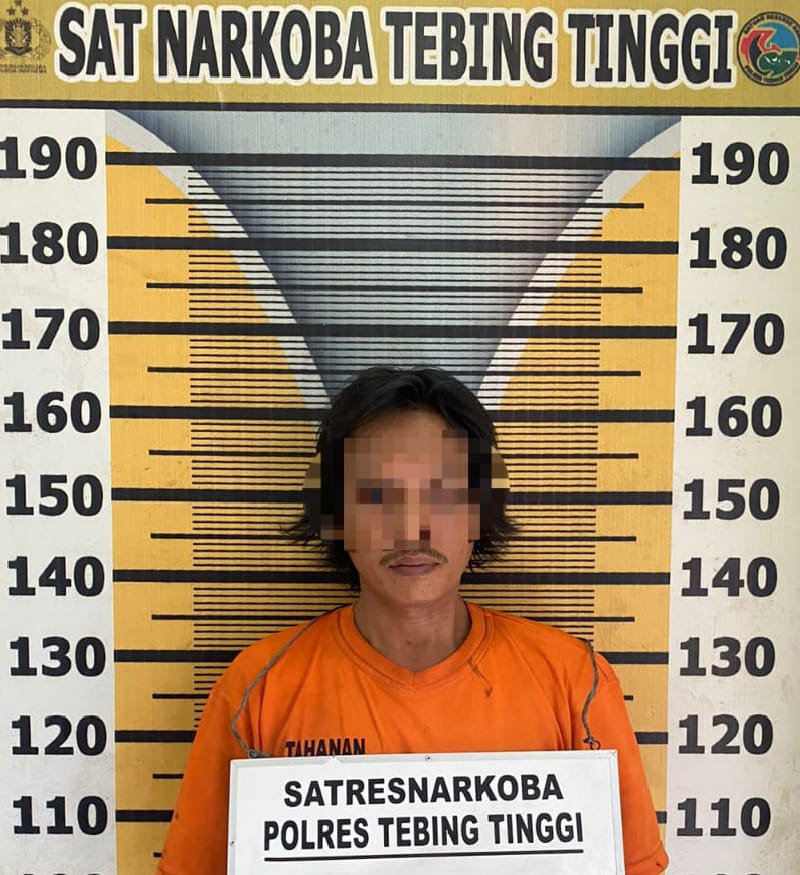 Sat Resnarkoba Polres Tebing Tinggi Tangkap Pemilik Sabu dari Perkebunan Sawit