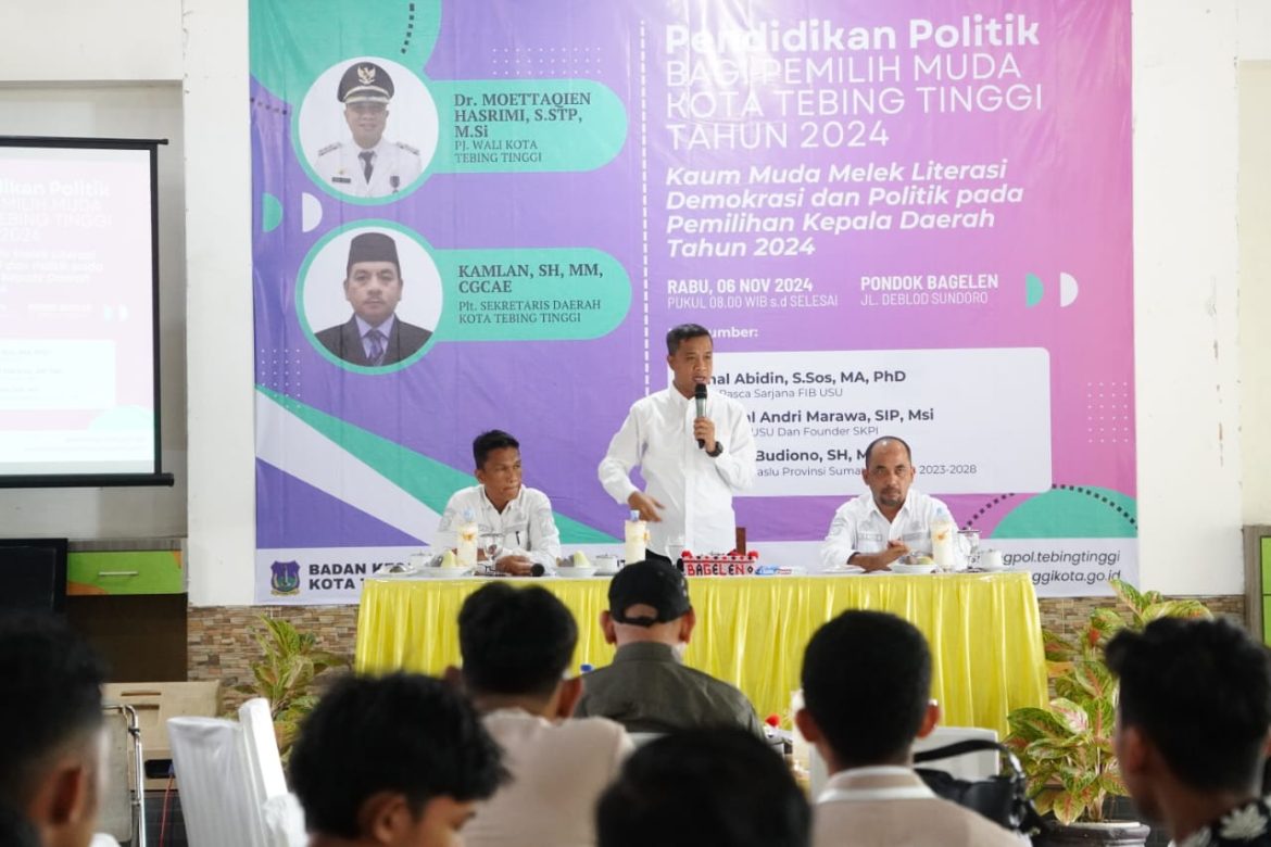 Pj. Walikota Tebing Tinggi Himbau Pemilih Muda Cermat Tentukan Pilihan Pilkada 2024